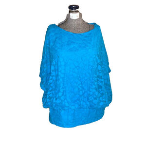 Women's Style & Co. Top XL turquoise Blue